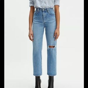 Levi’s ribcage straight ankle jeans. Size 24